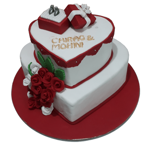 5 Awesome Engagement Cakes That All The Couples Can Opt For On While  Exchanging Rings -