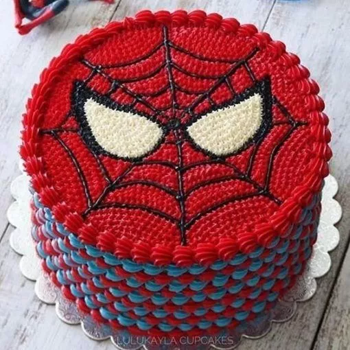 Online 2 Tier Amazing Spiderman Designer Cake Delivery in Noida