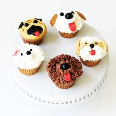 Customized Dog Cupcakes