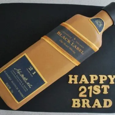 Black Label Whisky Cake