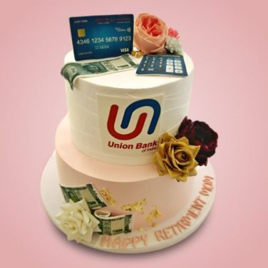 Union Bank Employee Retirement Cake